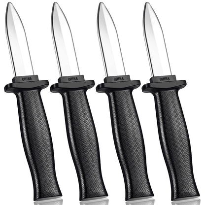 Sumind 4 Pieces Retractable Fake Knife Retractable Prop Knife Gag Magic Toy Fake Dagger Halloween Joke Disappear Blade Trick for Playing Joke