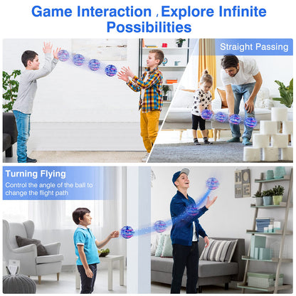 Ciniffo Flying Orb Ball 2025, Hand Controlled Boomerang Spinner Mini Drone Cosmic Globe Toy, Cool Toys Gift for 6 7 8 9 10+ Year Old Boys Girls Teens Outdoor Toys(Blue)