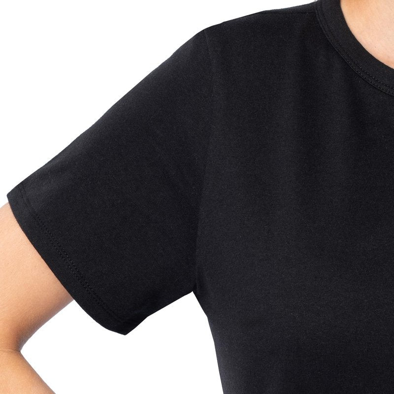 Fruit of the Loom Women's Short Sleeve Crew Neck T-Shirt, 2 Pack, Grey Heather/Black, Large