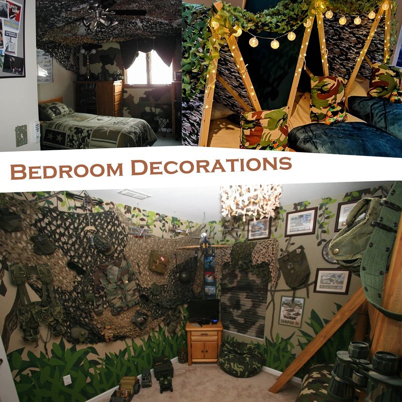 FullLit Camo Netting, Camouflage Net Blinds (Camo Bionic Leaves, 6.5ftx10ft)