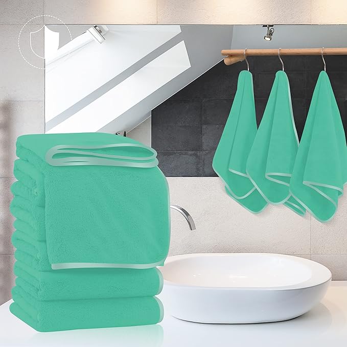 TENSTARS Silk Hemming Hand Towels