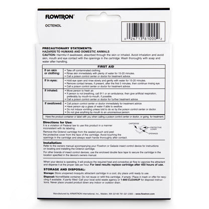 Flowtron MA-1000 Octenol Mosquito Attractant Cartridge, Compatible with BK-15, BK-40, BK-80, MC-9000, FC-8800-3 Pack
