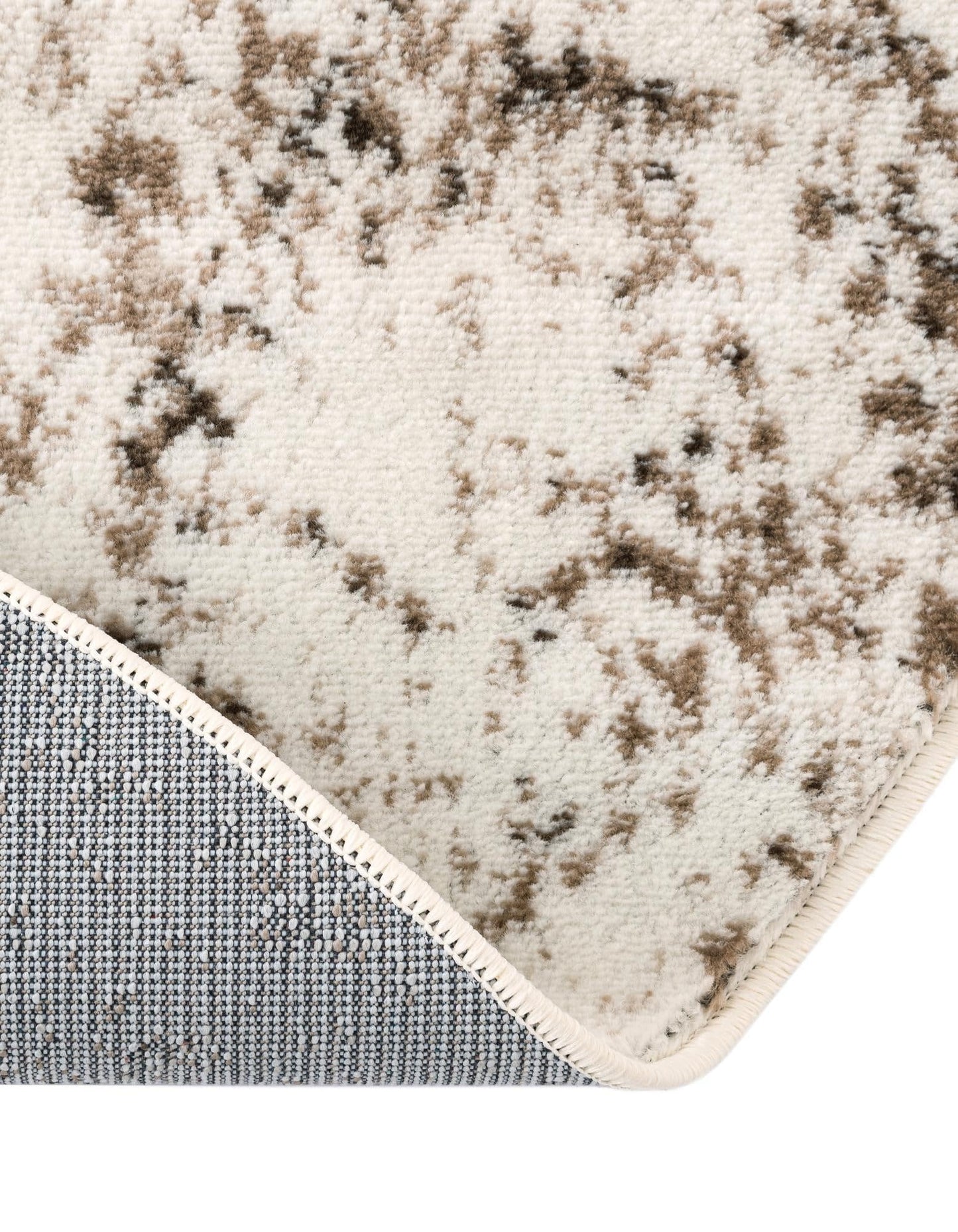 Unique Loom Sofia Collection Area Rug - Casino (7' 1" Round, Beige/ Tan)
