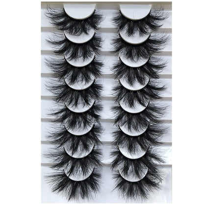 GMAGICTOBO False Eyelashes Wispy Eyelashes Faux 3D Mink Lashes Thick Volume Long Soft Dramatic Strip Eye Lashes Pack 8 Pairs