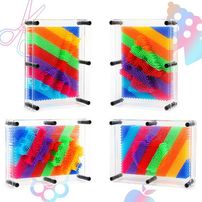 3D Pin Art Sensory Toys for Kids 5-7, Pin Art Board Impression Sensory Toys for Kids with Autism, Autism Gifts for Autistic Children Age 3, 4, 5, 6, 7, 8, 9, 10+ Years Old Boys Girls