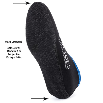 FUN TOES Neoprene Socks for Water Sports for Women & Men - 2 PAIRS of Snorkel Fin Socks for Scuba Diving, Snorkeling, Paddling, Boarding, Jetskiing & More 2.5MM (Black, M Men 7-8.5 Women 8.5-10)