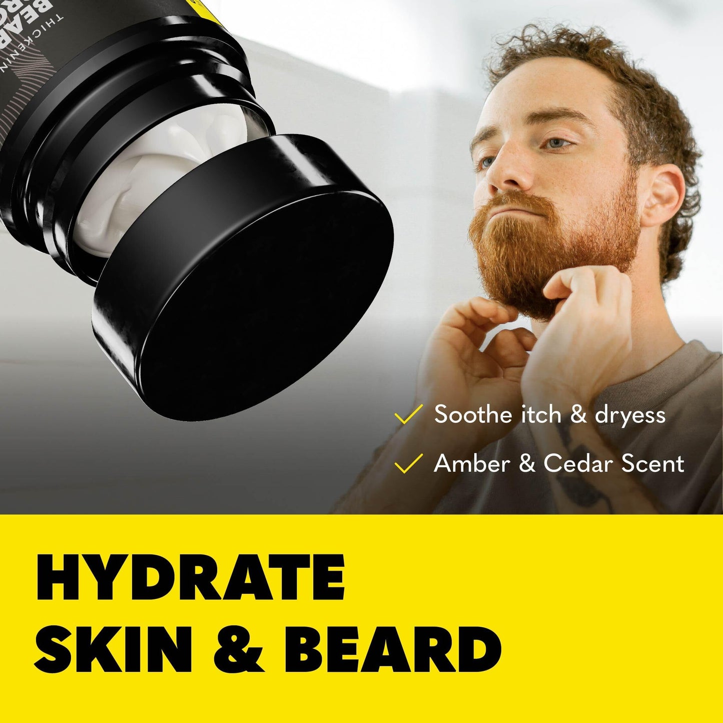 Beard Club - Beard Growth Serum with Natural Castor, Coconut and Avocado to Grow a Thicker, Fuller Beard, Fill in Patches and Stimulate Healthier Facial Hair Growth