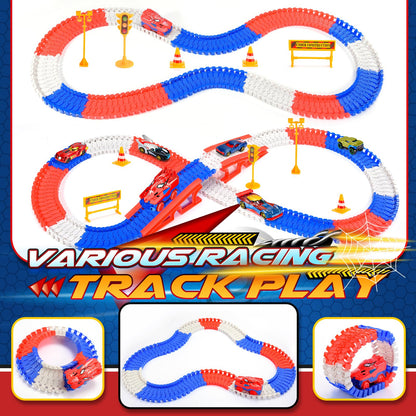 Aetyni Spider Toys for Boys 3-4: 251 PCS Spider Race Track with 5 Alloy Cars Toys for 3 4 5 6 Year Old Boys Car Tracks for Kids Toddler Boy Age 3-5 4-6 6-8 Birthday Gifts