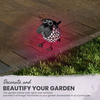 GloBrite Colour Changing LED Garden Metal Scroll Solar Light - Ornament Decoration Patio Light (Dog)