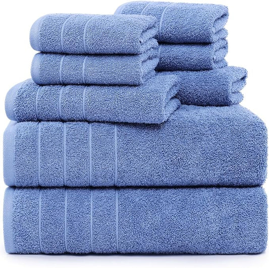 Casa Platino Cotton Bath Towel 8 Piece Set