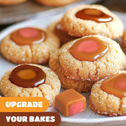 Caramel Cubes Mix - 2 Pound Bulk Pack (About 150 Count) - Assorted Flavors Candy - Filled Caramels Individually Wrapped