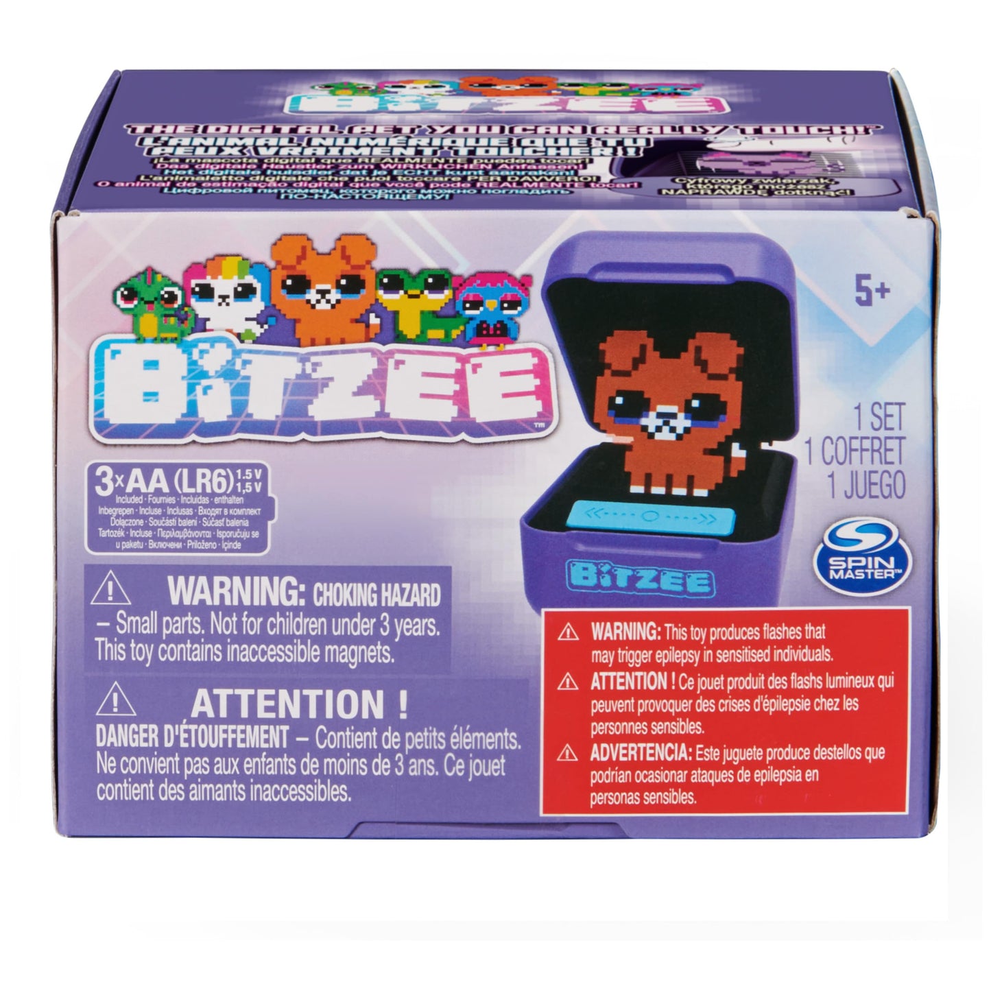 Bitzee, Interactive Toy Digital Pet with 15 Animals Inside, Virtual Electronic Pets React to Touch, Kids Toys for Girls and Boys