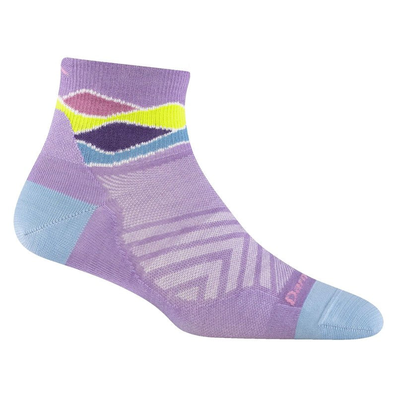Darn Tough Women's 1/4 Ultra-Lightweight Run Sock (Style 1044) - Lavander, Medium