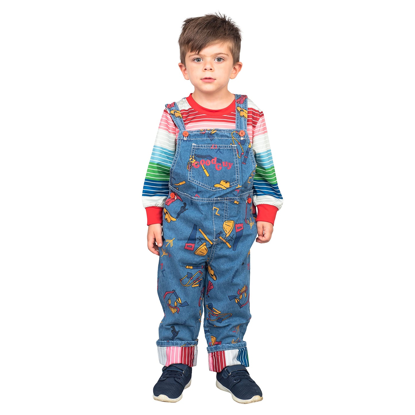 Costume Agent Chucky Good Guys Doll Child Halloween Cosplay (10/12)