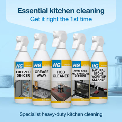HG Hob Cleaner Spray, Induction, Ceramic & Gas Hob Shine & Degreaser – 500ml