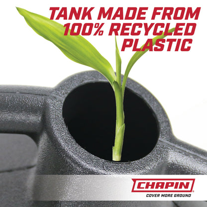 Chapin 47998: 2 Gallon Watering Can for Indoor & Outdoor Plants, 100% Recycled Plastic with Removable Nozzle, Drip-Free Sprinkler Head, Made in USA