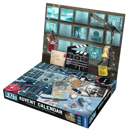 Thames & Kosmos EXIT: Advent Calendar - The Missing Hollywood Star, Escape Room Card Game, Family Games for Game Night, Holiday Season Games for Adults and Kids, for 1+ Players, Age 10+