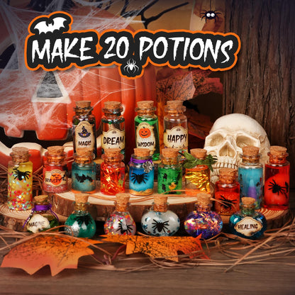 Mystery Potions DECOHOME Kit for Kids, 20 Magic Mix Wizard Potion Bottles, Craft Toys Creative Christmas Birthday Gifts for Boys & Girls Age 6 7 8 9 10+