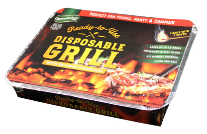 Shefa 2-Pack BBQ Big Heat Instant Disposable Barbecues Grill On-the-Go Ready to Use Charcoal Grill, Ideal for Camping and Tailgate Parties, Easy to Light, disposable bbq grill