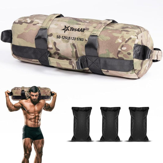 Adjustable Sandbags for Weight Training - Versatile Workout Sand Bags with Handles | 5-200lbs, Multiple Colors