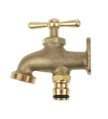 Darlac Take Anywhere Outside Tap - Solid Brass Outdoor Tap Compatible with Hose Fittings - Ideal Garden Tap for Allotments, Stables and Builder Yards - No Plumbing Required