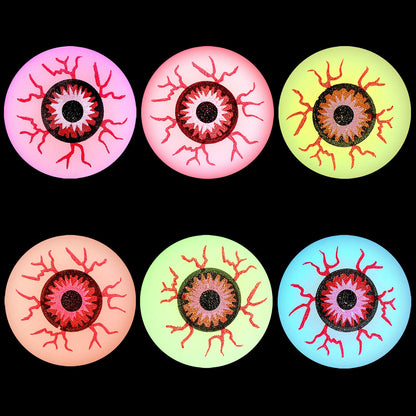 URATOT 36 Pieces Halloween Glow in The Dark Bouncy Eyeballs Halloween Toys Bouncing Eyeballs for Halloween Game Rewards, Trick or Treating Favors