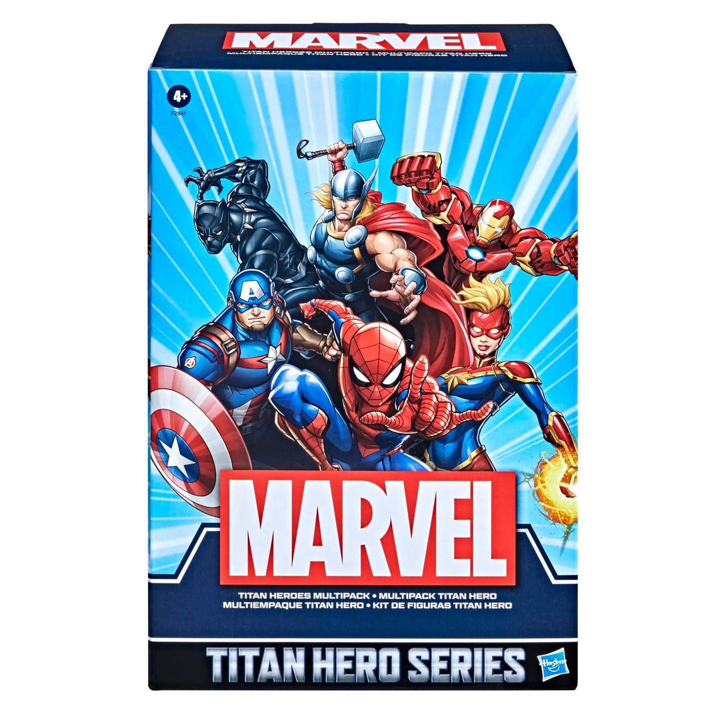 Marvel Titan Hero Series Action Figure Multipack, 6 Action Figures, 12-Inch Toys, Inspired By Marvel Comics, For Kids Ages 4 And Up (Amazon Exclusive)