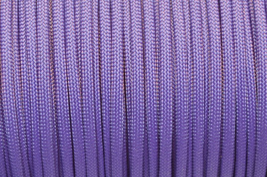 BORED? PARACORD! 550 lb Paracord – Ideal for Crafting, DIY Projects, Camping, Military & Active Outdoors – 300+ Colors – Tactical Parachute Cord Type III – Strong - Purple 50 Feet