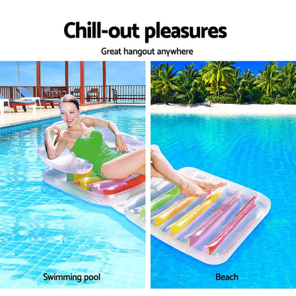 Bestway Folding Lounge Chair, Swimming Pool Float, Inflatable Pool Lounger