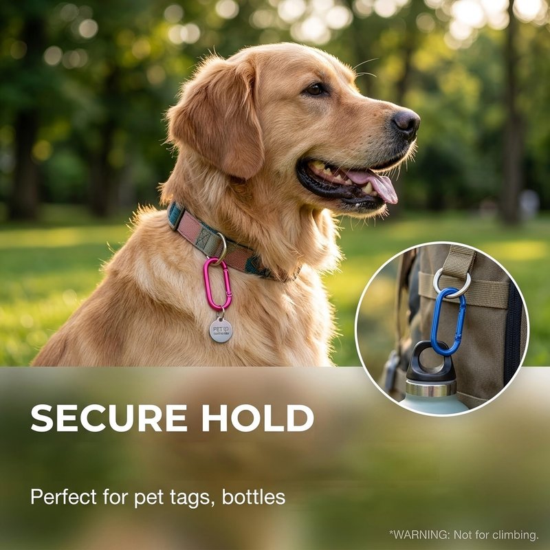 WTYONZEL 32Pcs Colorful Carabiner Clips,Oval Spring Clips Keychain Clip,Cute Carabiner Aluminum Hook Accessories Snap Link Key Chain Ring Hook