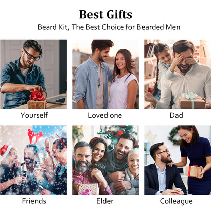Jurgen K Valentines Day Gifts for Him, Beard Kit for Men's Daily Grooming, Moisturize & Soften Facial Hair, Men's Self Care Set, Anniversary | Birthday Gifts for Men Husband Boyfriend Dad Son