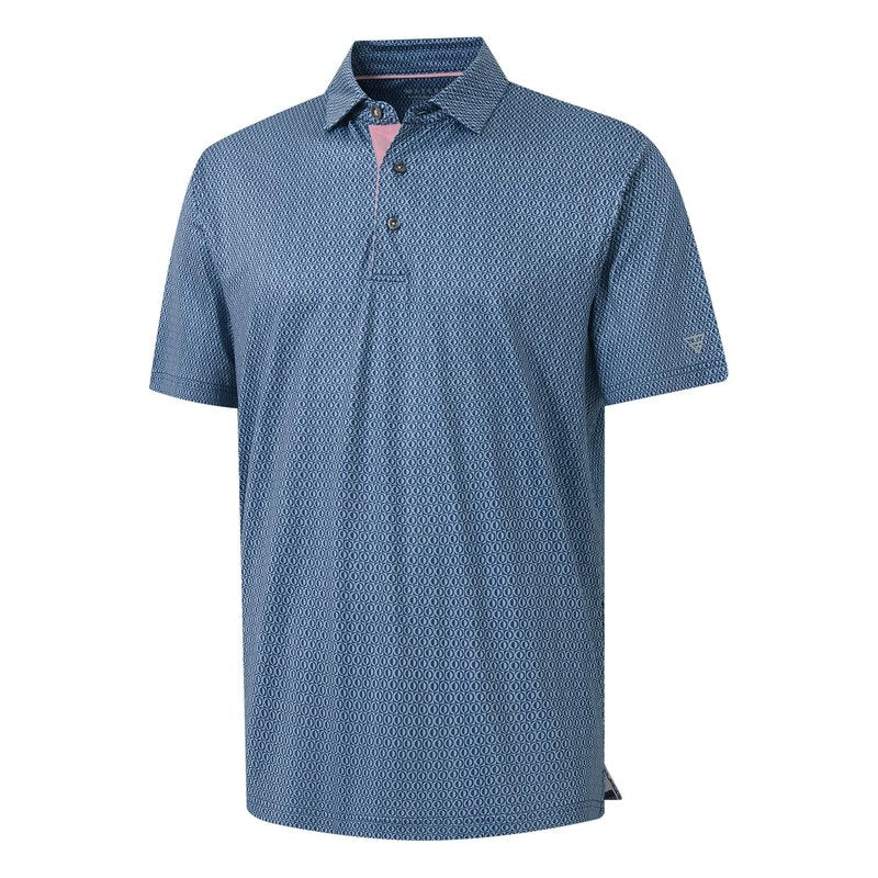 M MAELREG Golf Shirts for Men Dry Fit Print Patterns Performance Moisture Wicking Mens Polo Shirts Short Sleeve