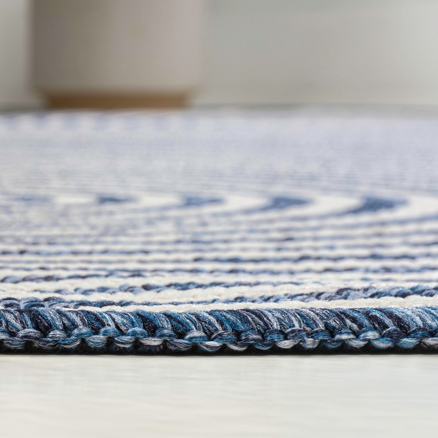 JONATHAN Y Geometric Arch Stripe Indoor Outdoor Runner Rug 2X8 Cream/Navy, Margot Modern for Backyard, Patio, Porch, Easy-Cleaning, High Traffic, Pet-Friendly, Non-Shedding (SHP201C-28)