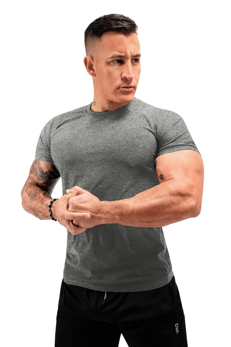 FUXERT Sauna Shirt for Men Sweat Sauna Suit for Gym Exercise Compression Shirt Workout Shapewear (GY XL)