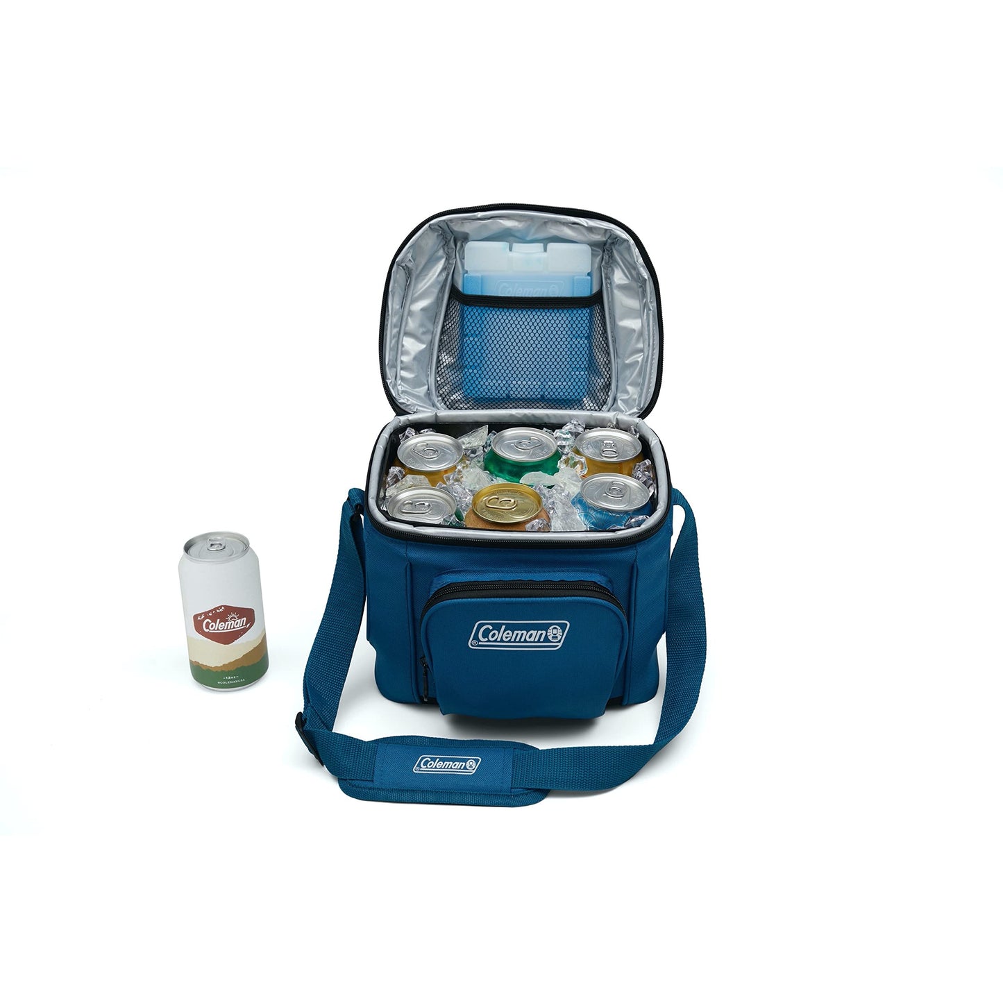 Coleman Chiller Insulated Soft Cooler, Leakproof 9/16/30 Can Cooler with 12+ Hour Ice Retention, Made with Recycled Materials, Great for Lunch, Camping, Beach, Pool, Sports, & More