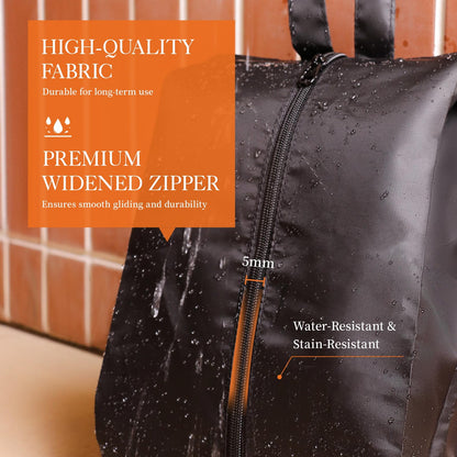 HOTOR Packing Cubes for Suitcases - 6 Pieces, Light Packing Cubes for Travel, Premium Suitcase Organizer Bags Set, Space-Saving Luggage Organizers, Travel Accessories and Essentials, Black