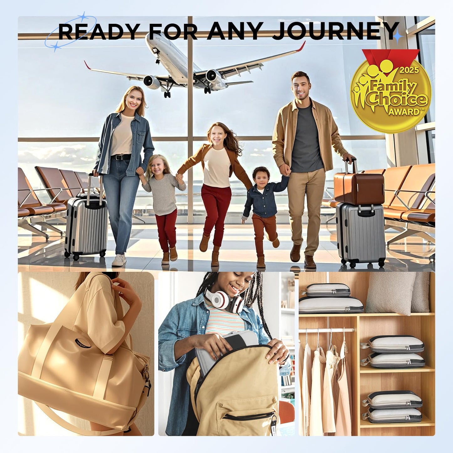 10 Set Compression Packing Cubes for Travel Essentials,Compressible Expandable Packing Cubes for Suitcase,OlarHike Luggage Organizer Bags for Travel,Handy Helper for Organizing Clothes(Black)