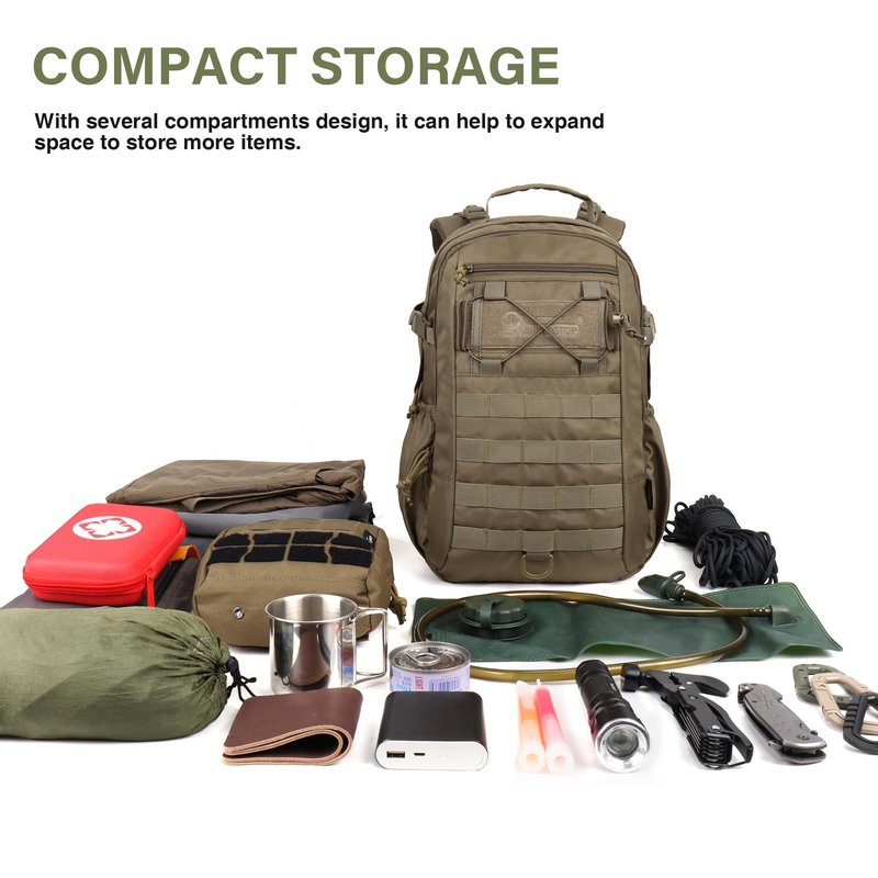 Mardingtop Small Military Tactical Backpack for Men 20L Molle Rucksack EDC Daypack for Hiking,Travel,Camping, Hunting