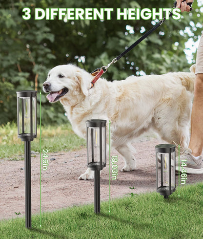 BITPOTT Bright Solar Pathway Lights Outdoor, 8 Pack Solar Powered Garden Lights Waterproof IP65, Auto On/Off Outdoor Light for Lawn Patio Walkway Driveway Decor Landscape Lighting