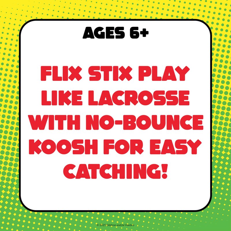 Koosh Flix Stix – Kids Outdoor Toys, Beach Toys, Plays Like Lacrosse, Kids Games, Outdoor Games for Adults and Family, Koosh Ball Included, Outdoor Play Toys, Screen-Free, Ages 6+