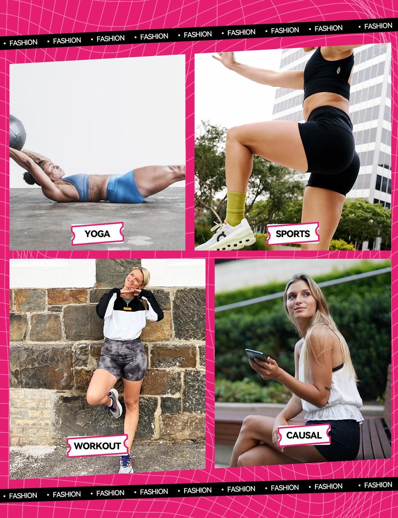 Showitty 3 Pack High Waisted Biker Shorts for Women with Pockets, Tummy Control Yoga Workout Running Gym