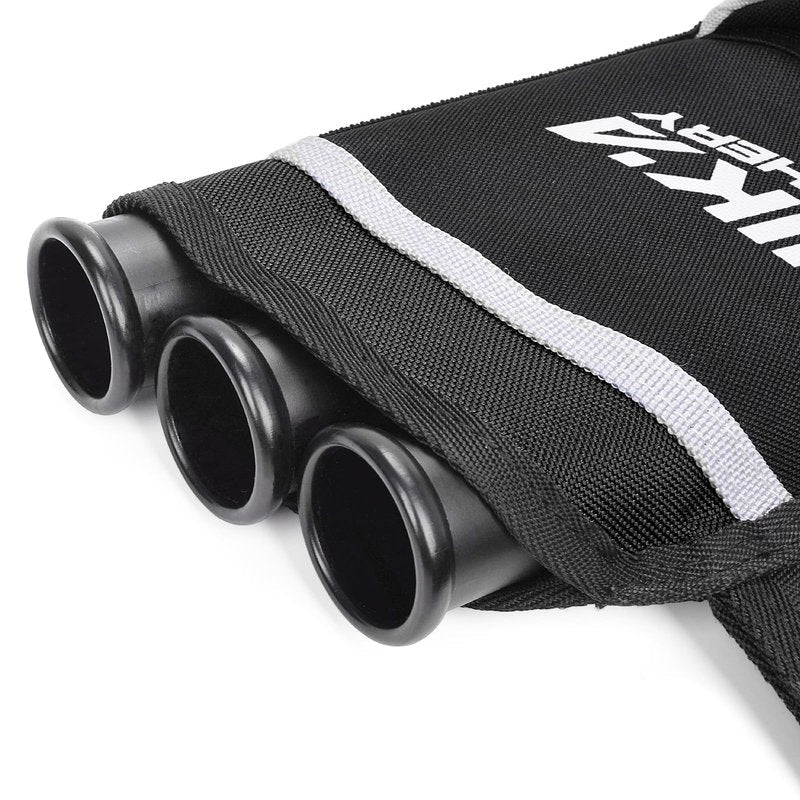 SHENG-RUI Archery Arrow Quiver Holder, L/R 3-Tubes Hip Quiver Arrow Bag with Adjustable Belt for Youth & Adults Arrows Hunting Target Practicing
