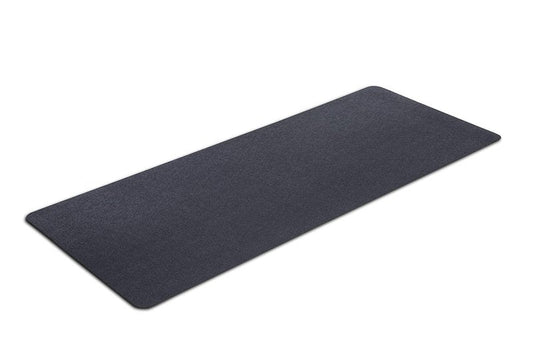 MotionTex Exercise Equipment Mat for Under Stationary Bike, Spin Bike, Fitness Equipment, Home Gym Floor Protection, 24" x 60", Black