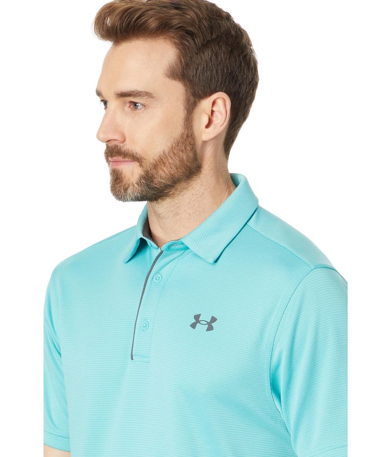 Under Armour Men's Tech Golf Polo, (957) Green Wave / / Pitch Gray, XX-Large Tall