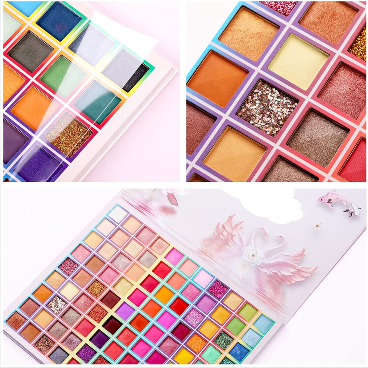 99 Colors Eyeshadow Palette, Colorful Eyeshadow Palette, Professional Matte Shimmer Glitter Rainbow Makeup Pallet, Colorful Long Lasting Highly Pigmented Eye Shadow Mother's Day Gifts for Women