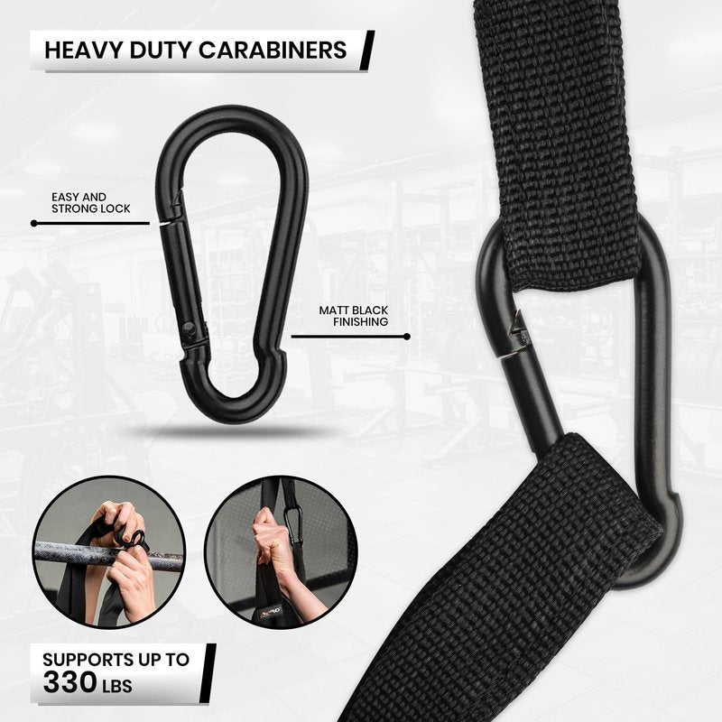 AYRO Fitness Hanging Ab Straps for Pull up Bar, Exercise Straps For Core Strength Training, Abdominal Sling Straps For Ab Swing & Leg Raises, Gym Hang Bar Straps For Men & Women, Abs Equipment For GYM & Home