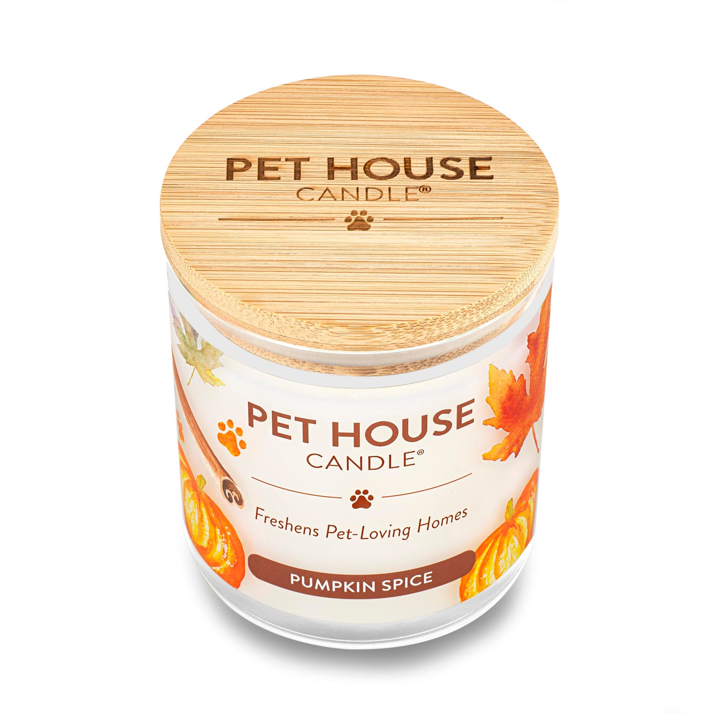 One Fur All Pet House Fall Candles, Long Lasting, Clean Burning, Soy Wax Scented Candles for Pet Odor, Pumpkin Spice