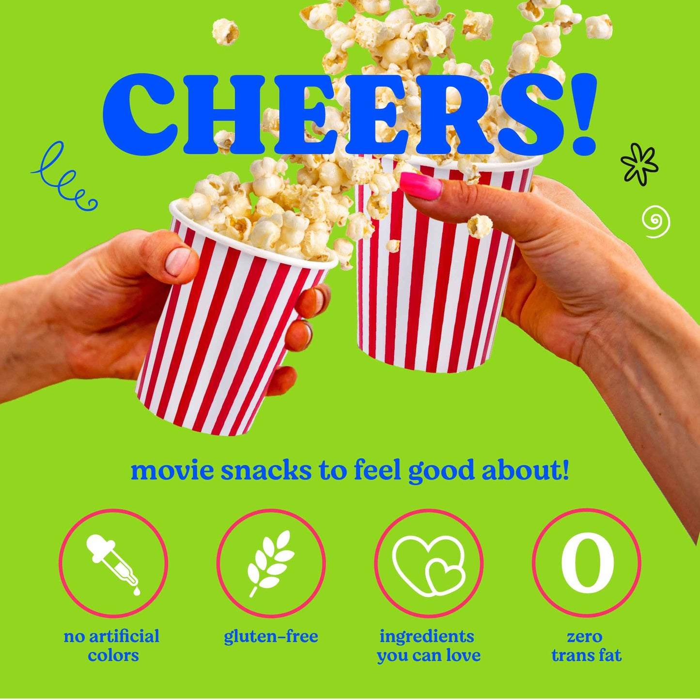 Hanukkah Gifts Movie Night Popcorn Gift Set, Kosher OU-D, Gift Baskets, 5 Gourmet Popcorn Kernels and 5 Flavoring, Non-GMO Hanukkah Set - 10 Pack, Gifts Ideas For Men, Women, Kids