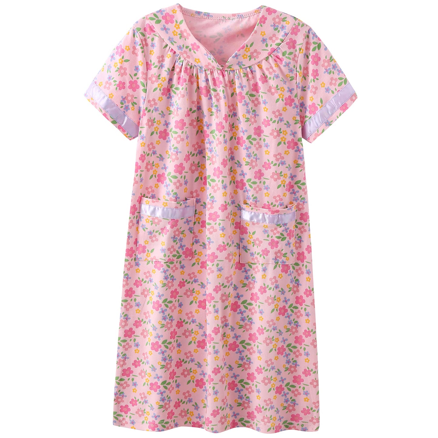 EBYTOP 100 Days of School Costume for Kids 100th Day Halloween Old Lady Costume Dress up Granny Wig Grandma Glasses Cane,1-WH 10-12 Years