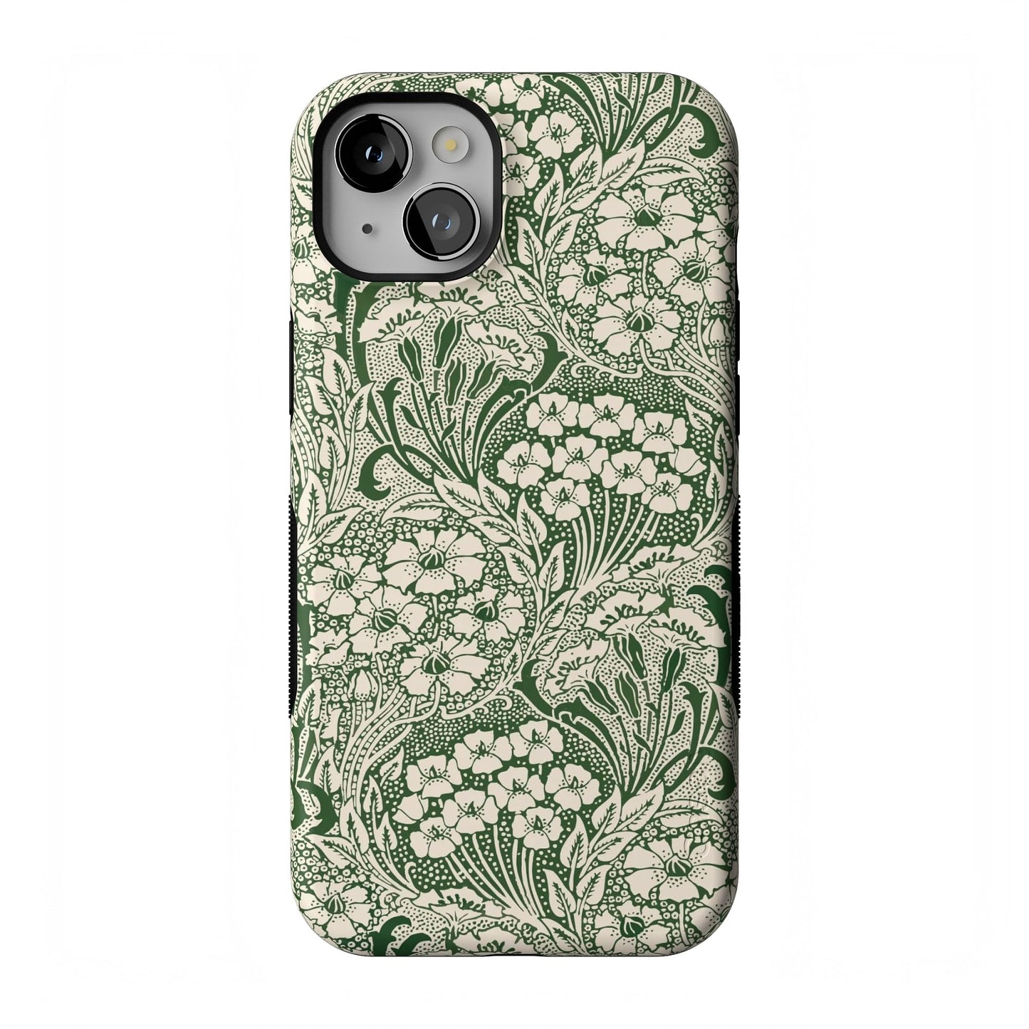 Casely iPhone 14 Plus Case | Sage Garden | Green Floral | Compatible with MagSafe | Bold Protective Design